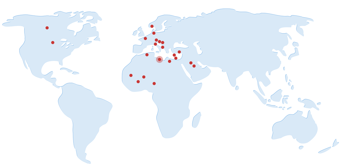 Présence à l’international
